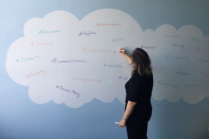 Miért válasszuk whiteboard tábla helyett az írható/törölhető Okos Falfestéket?